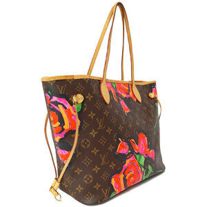 Louis Vuitton limited Neverfull Roses Sprouse Stephen tote edition Pink
